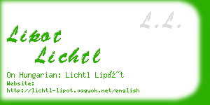 lipot lichtl business card